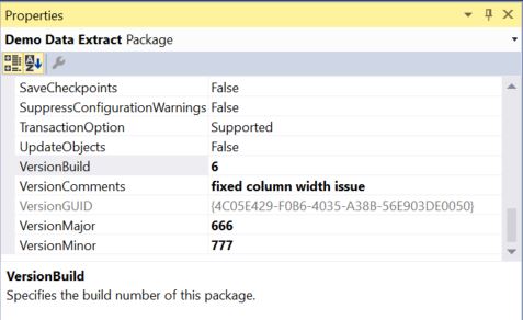 Visual Studio Properties Window